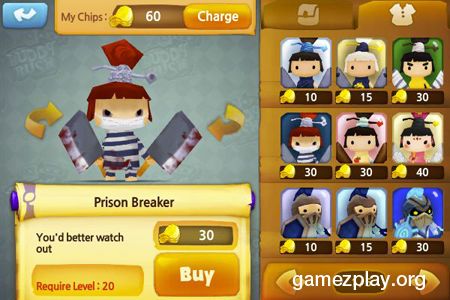 Buddy Rush Character