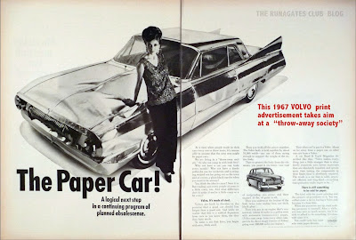 Classic VOLVO advertising 1967  - THE PAPER CAR