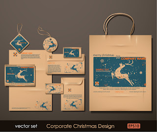 クリスマス デザインのビジネス テンプレート christmas around the product イラスト素材