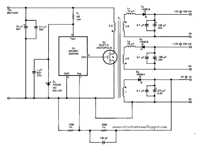 Simple 15V And 5V Car Battery Supply Circuit Diagram Simple 15V And 5V Car Battery Supply Circuit Diagram