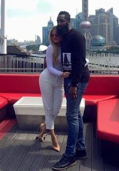 New photos of Khloe Kardashian & her boo, James Harden... B