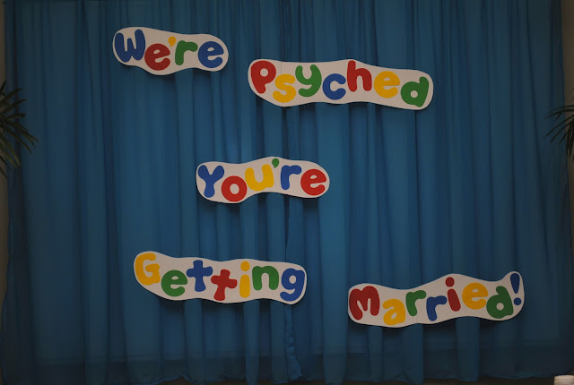 psych themed party ideas. this was for a bridal shower, but could apply to any party!