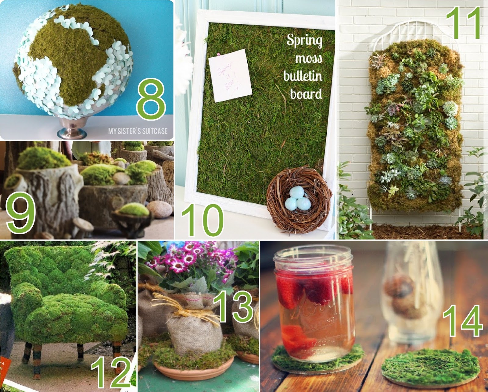 32 Crafts Ideas using Moss The Scrap Shoppe