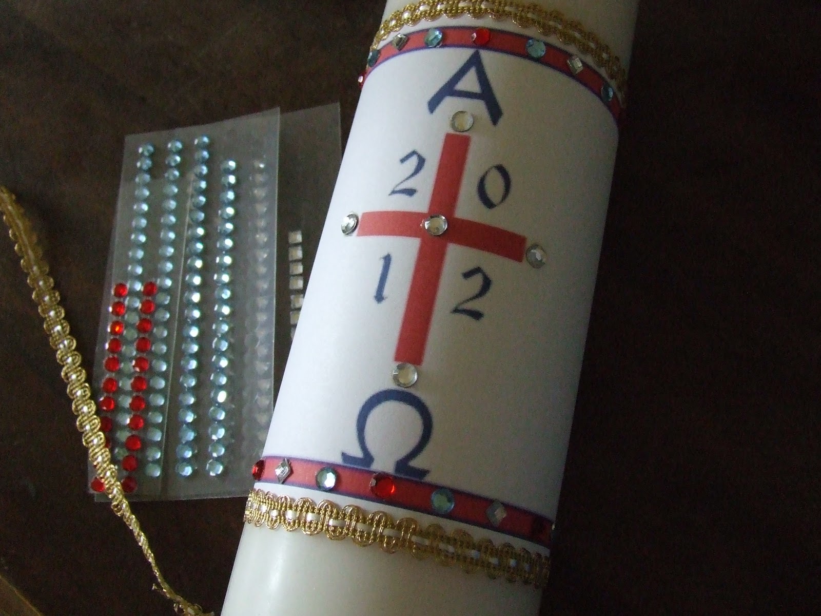 Waltzing Matilda Easy Paschal Candle