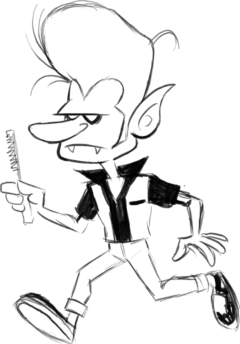 vampire anime sketch