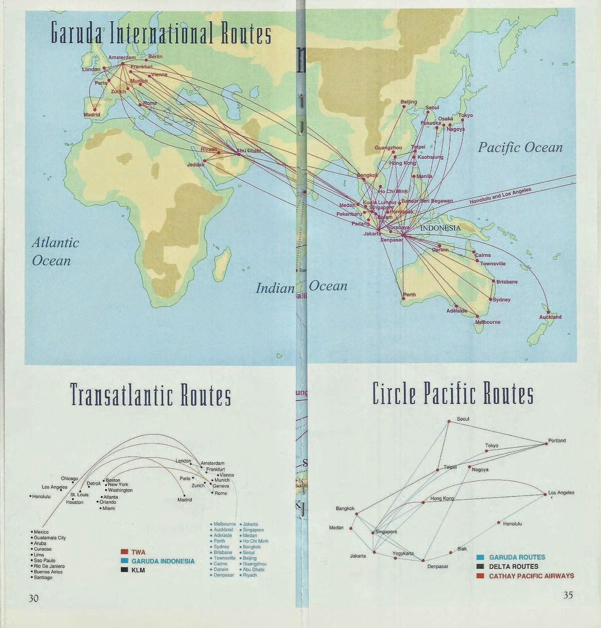 Airline memorabilia Garuda Indonesia (1995)