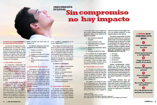 Sin compromiso no hay impacto | Revista La Fuente