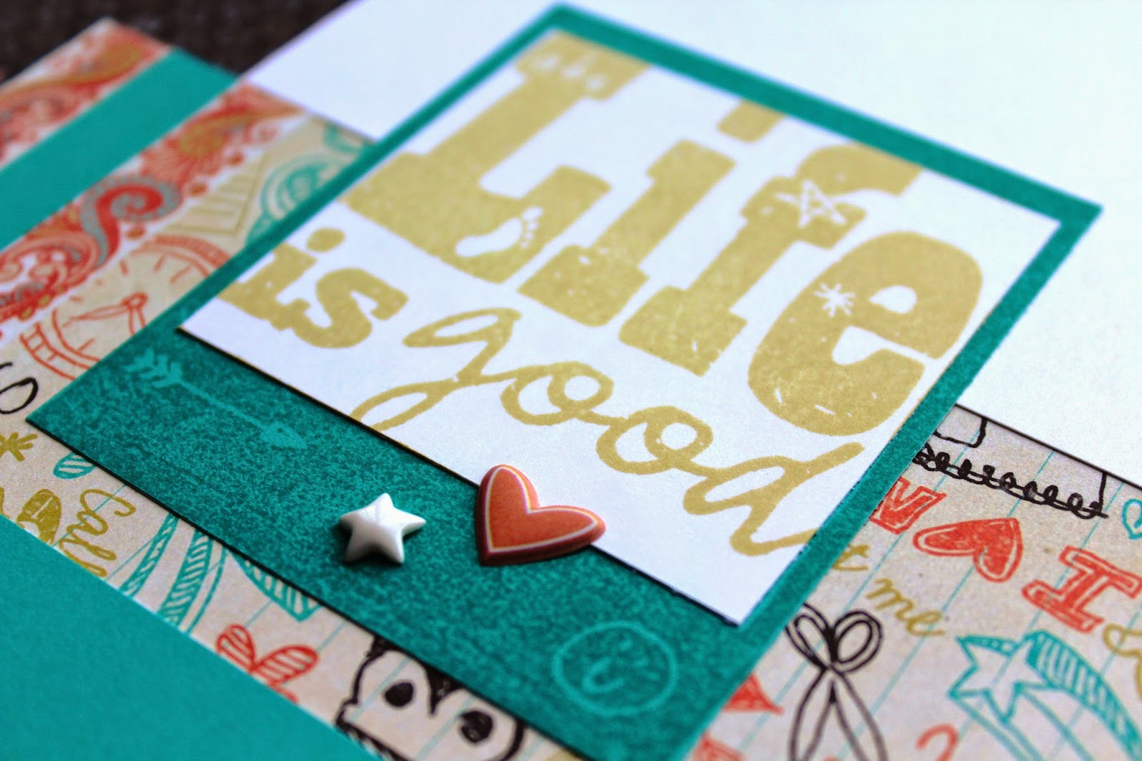 HeatherJaneDesign Chalk It Up! Scrapbook Layout 3!