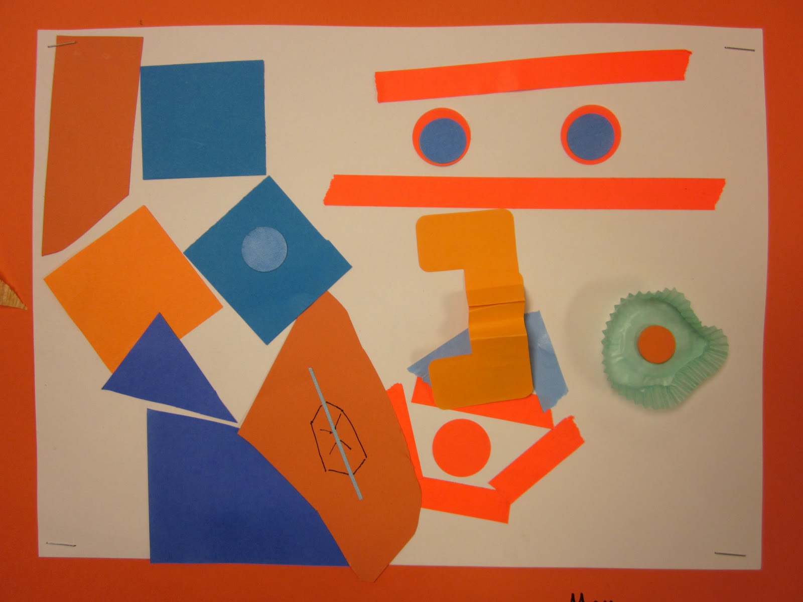 Art is Basic-- Art Teacher Blog: 1st Grade Complementary Color Collage
