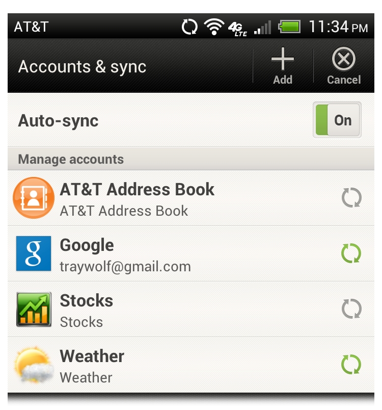 Android Phone Address Book Imports