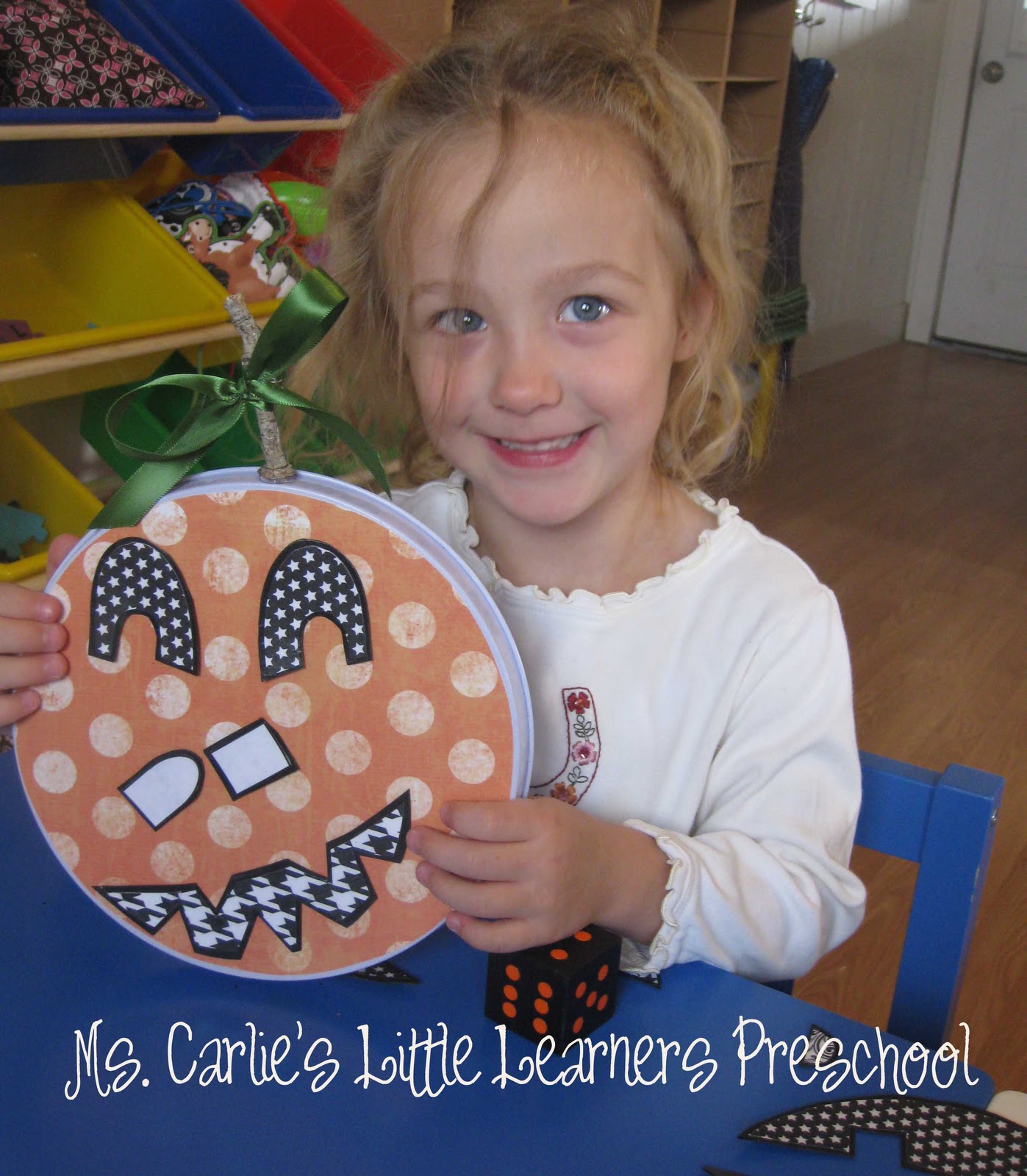 Ms. Carlie's Little Learners Preschool {halloween activity} roll a