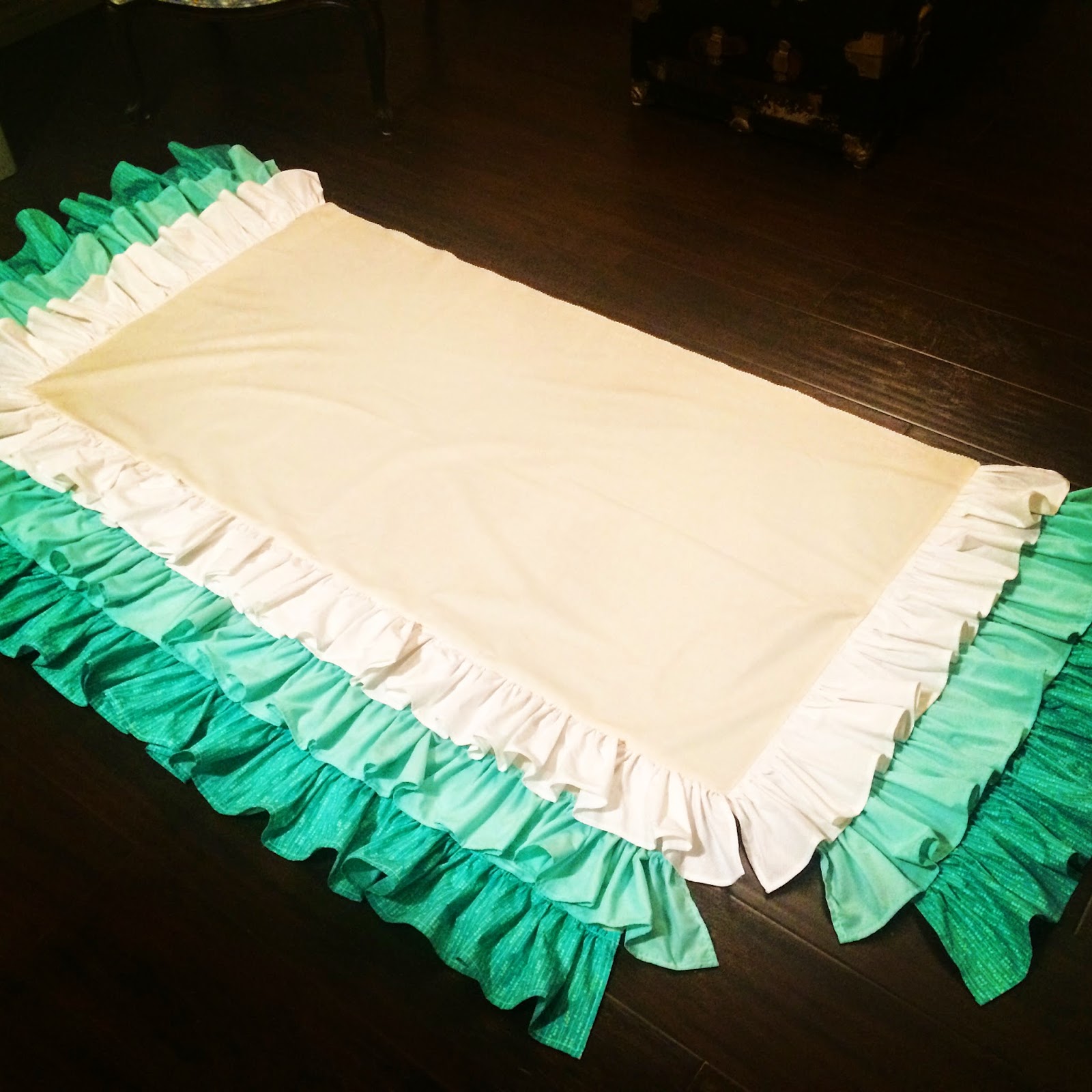 Saleena DIY Ruffled Crib Skirt Tutorial