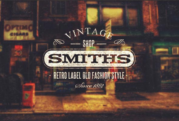 vintage logo bagdge