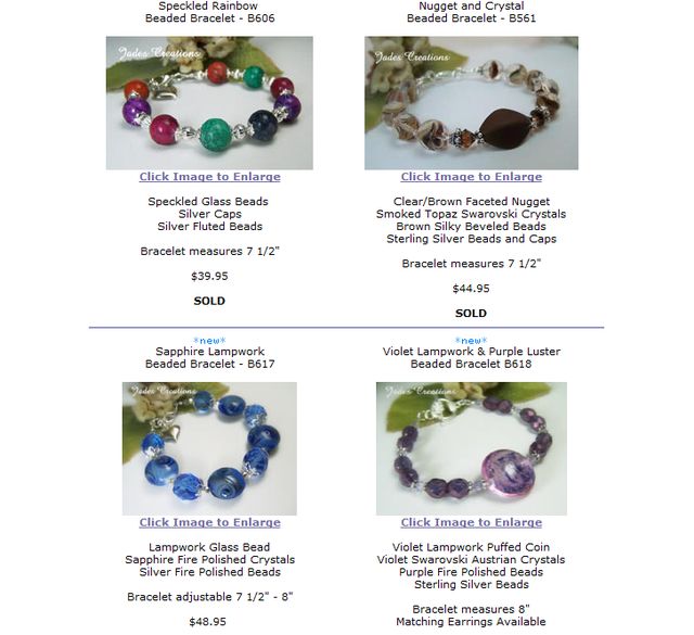 Handmade Beaded Bracelets