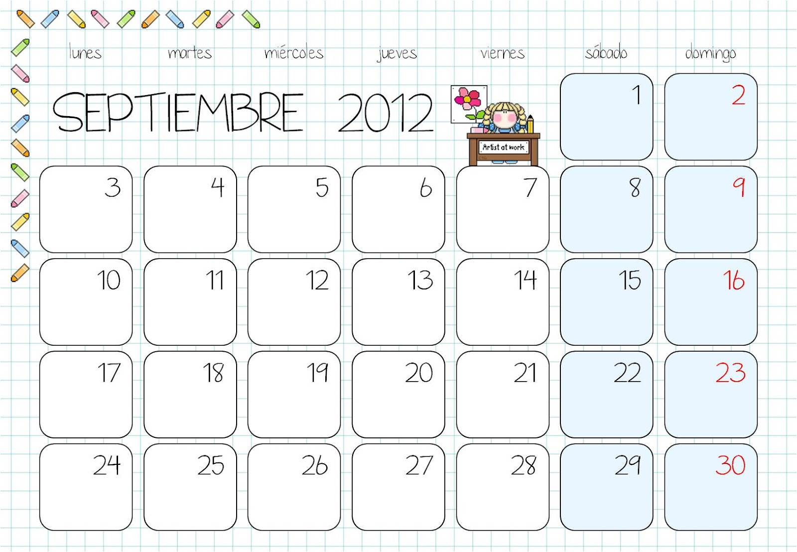 esos locos bajitos de infantil calendario de septiembre calendario septiembre 2014