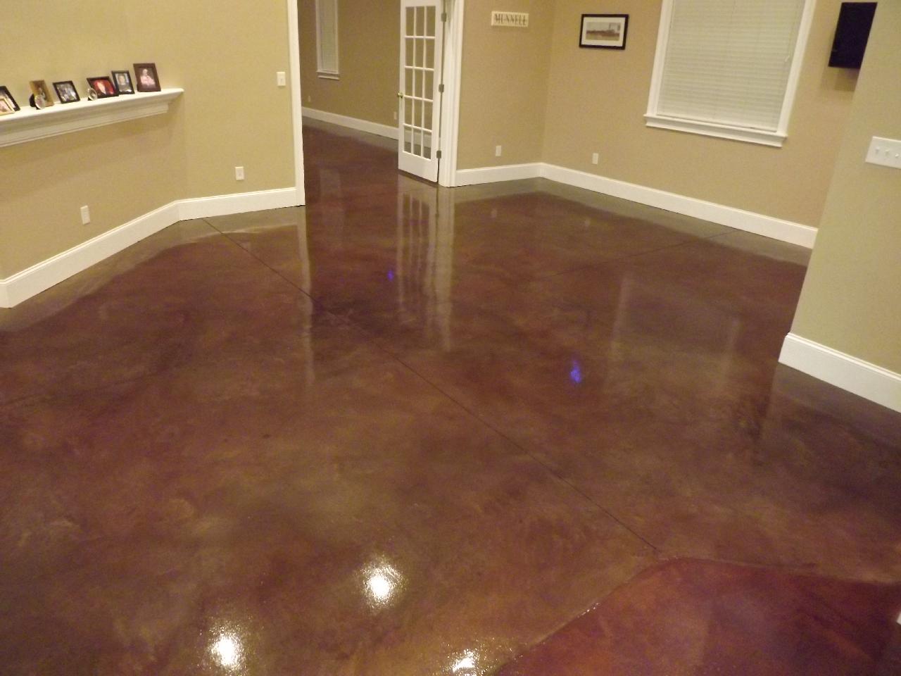 Atlantic Coast Concrete Brand New Concrete Slab with Finished Stained