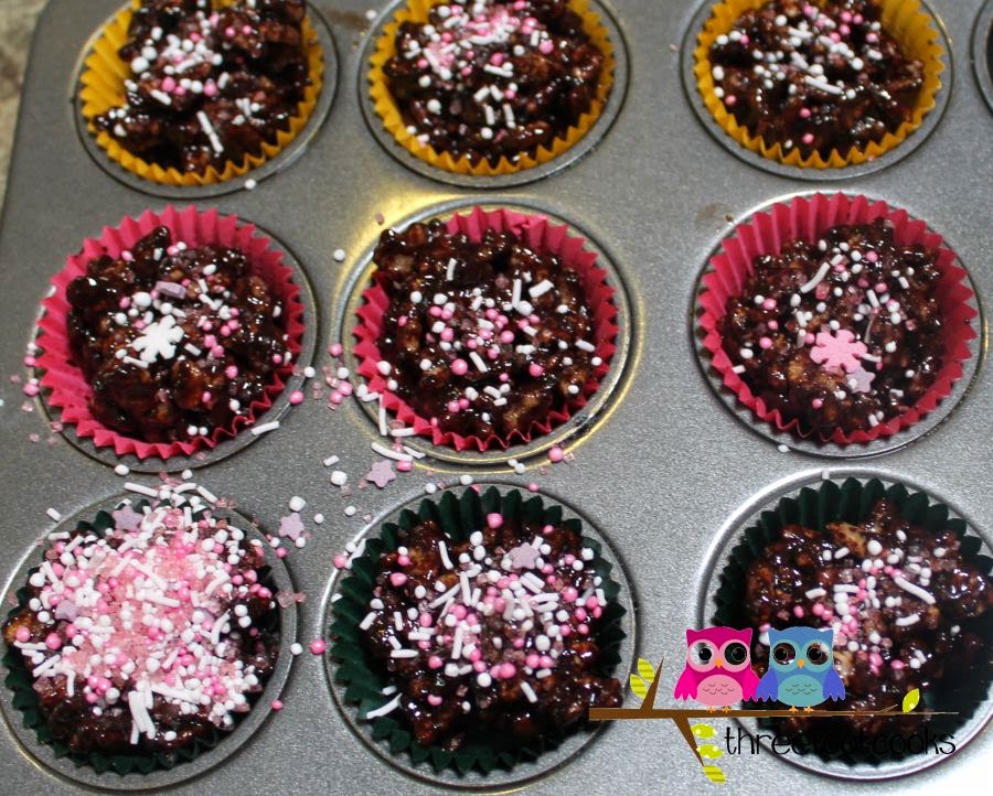 threefootcooks C is for Chocolate Crackle Nests