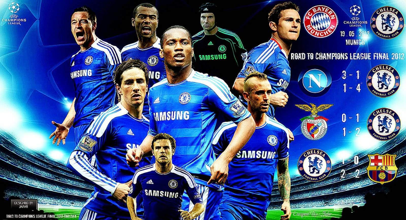 Road to Champions League Final 2012 Chelsea fc Wallpapers Road to Champions League Final 2012 Chelsea fc Wallpapers