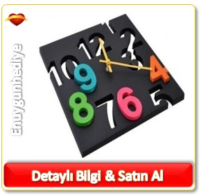 Dekoratif Kare Duvar Saati ilgin hediyeler