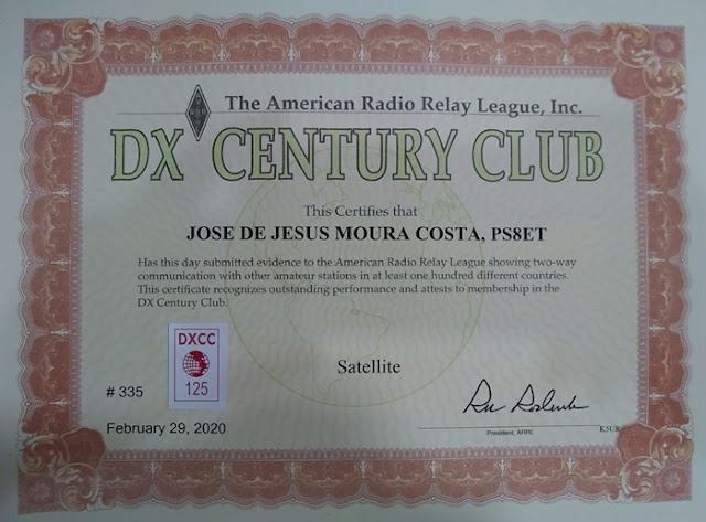 DXCC Satellite Award nº 335 Satellite