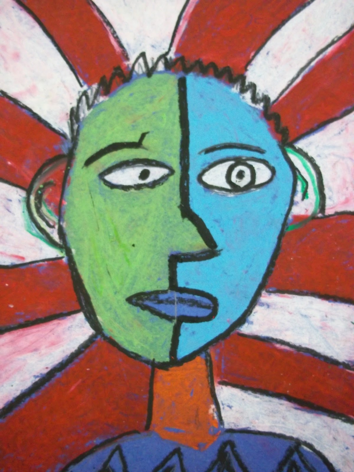 Art Kids of Benavidez Elementary: Self-Portraits - Picasso Style