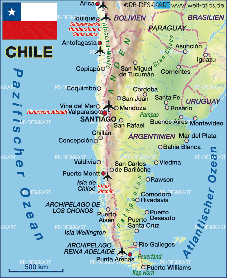Mapa Chile