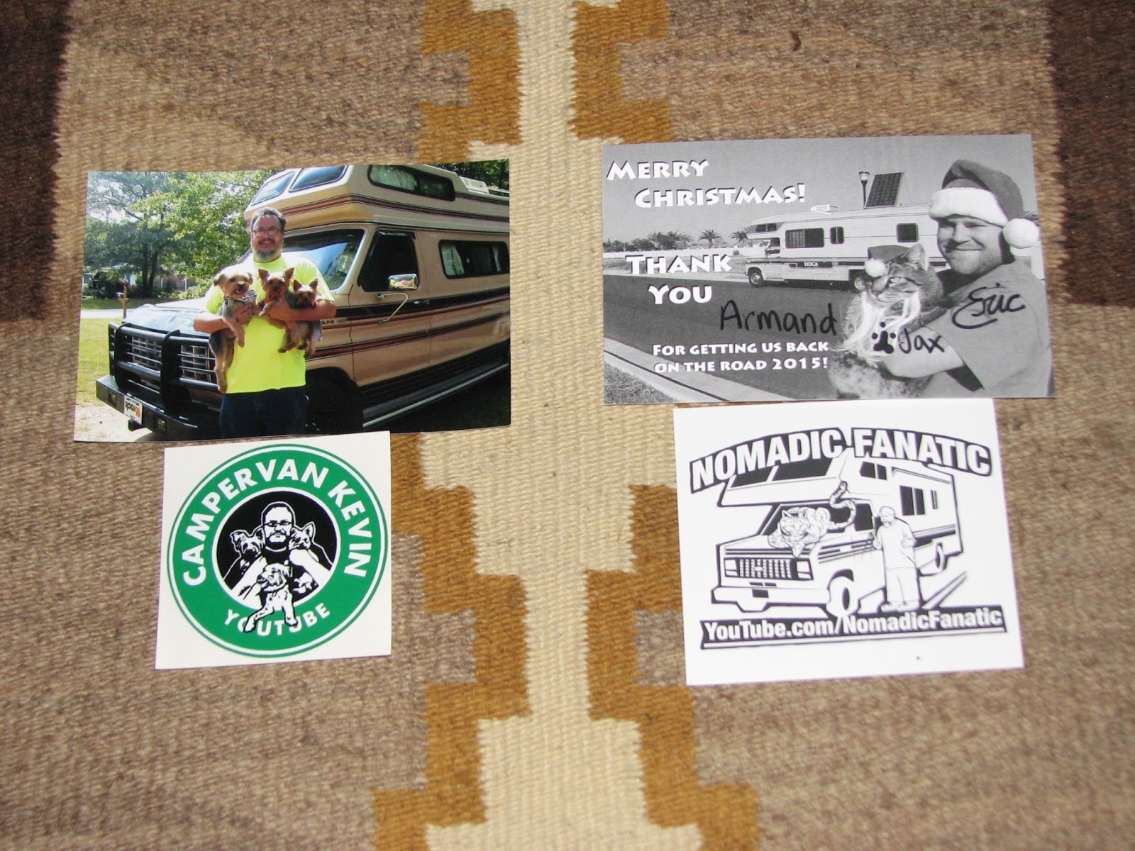 Armand's Rancho Del Cielo Nomadic Fanatic & Campervan Kevin Stickers