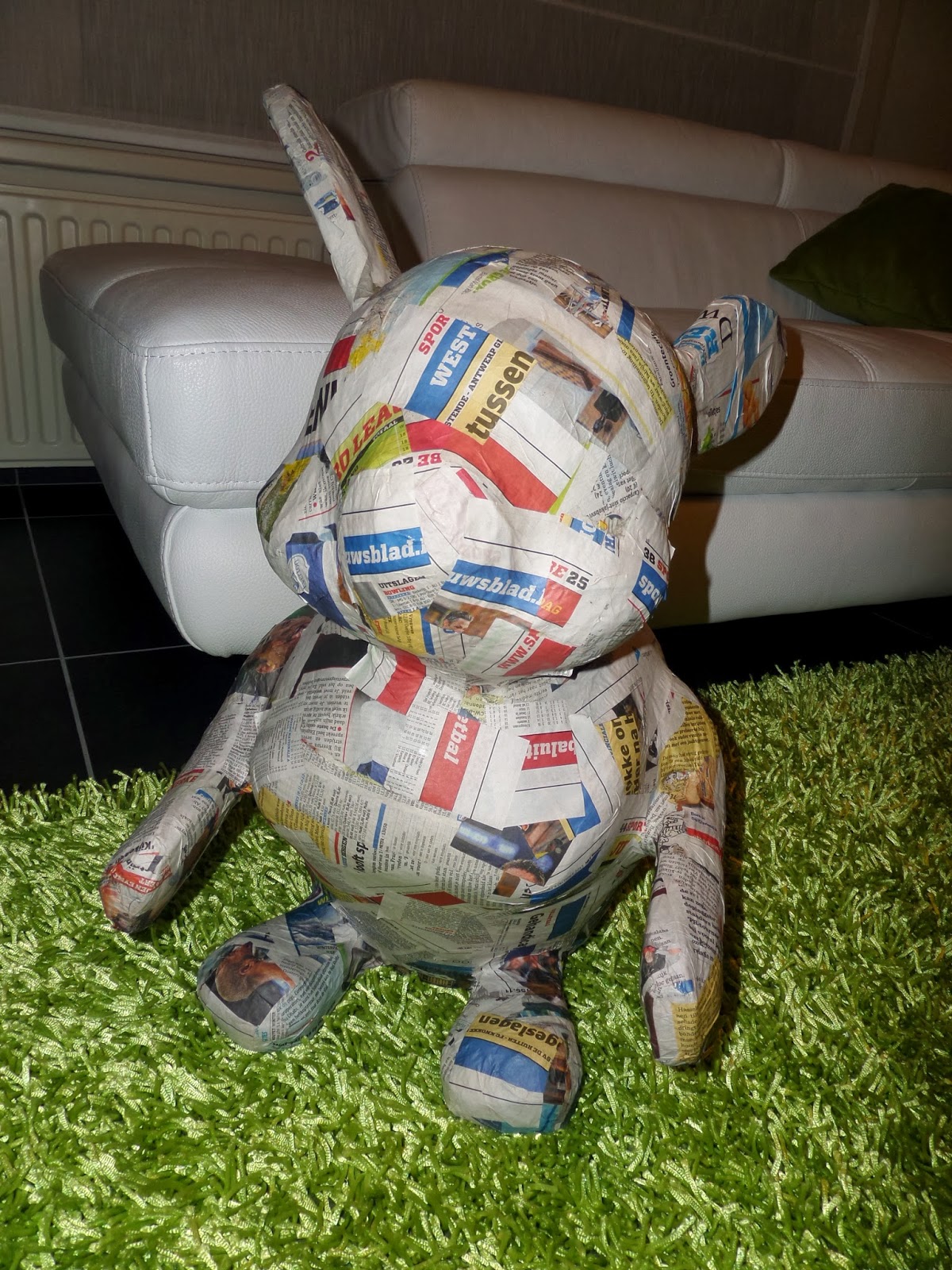 student kleuteronderwijs Zelfgemaakt konijn