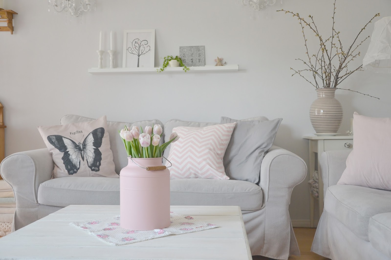 Wohnzimmer deko grau rosa – dumss.com