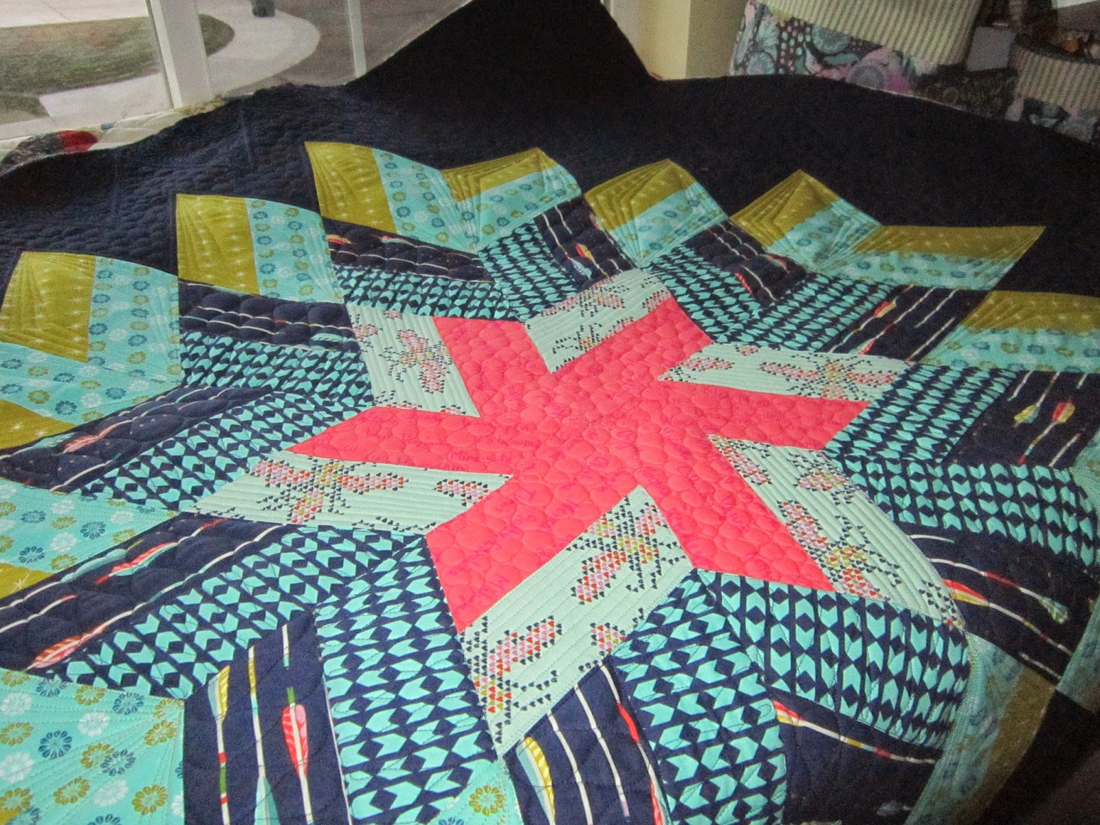 Quilting Is My Bliss Glimmer Quilt (One of my Own)