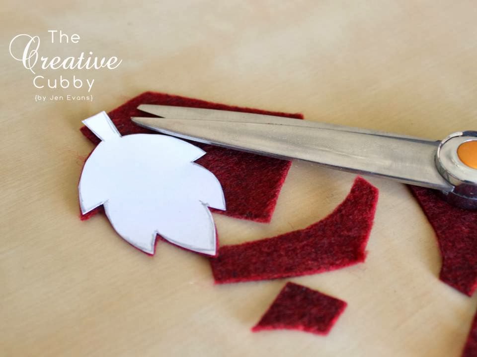 The Creative Cubby Fall Felt Leaves Tutorial
