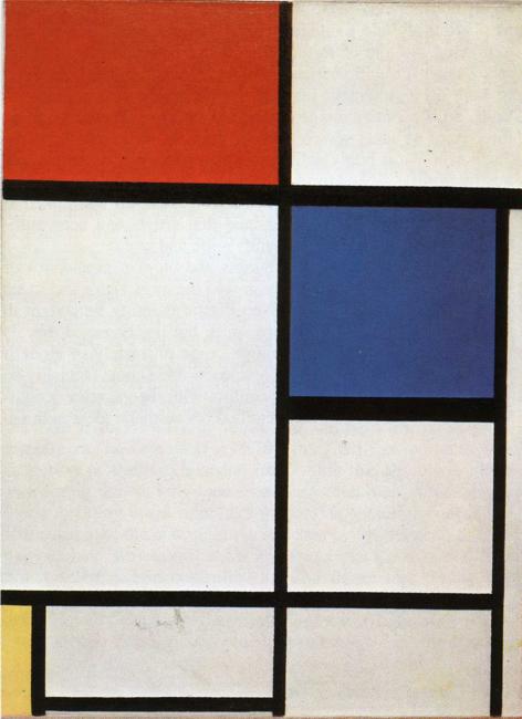 composition by mondrian