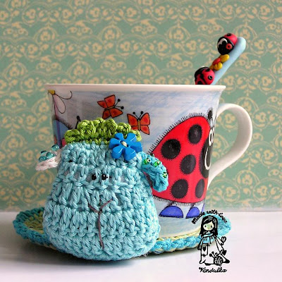 crochet DIY, crochet coaster pattern, crochet pattern, crochet sheep, crochet Vendulka, Magic with hook and needles
