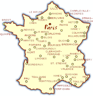 France Carte Ville