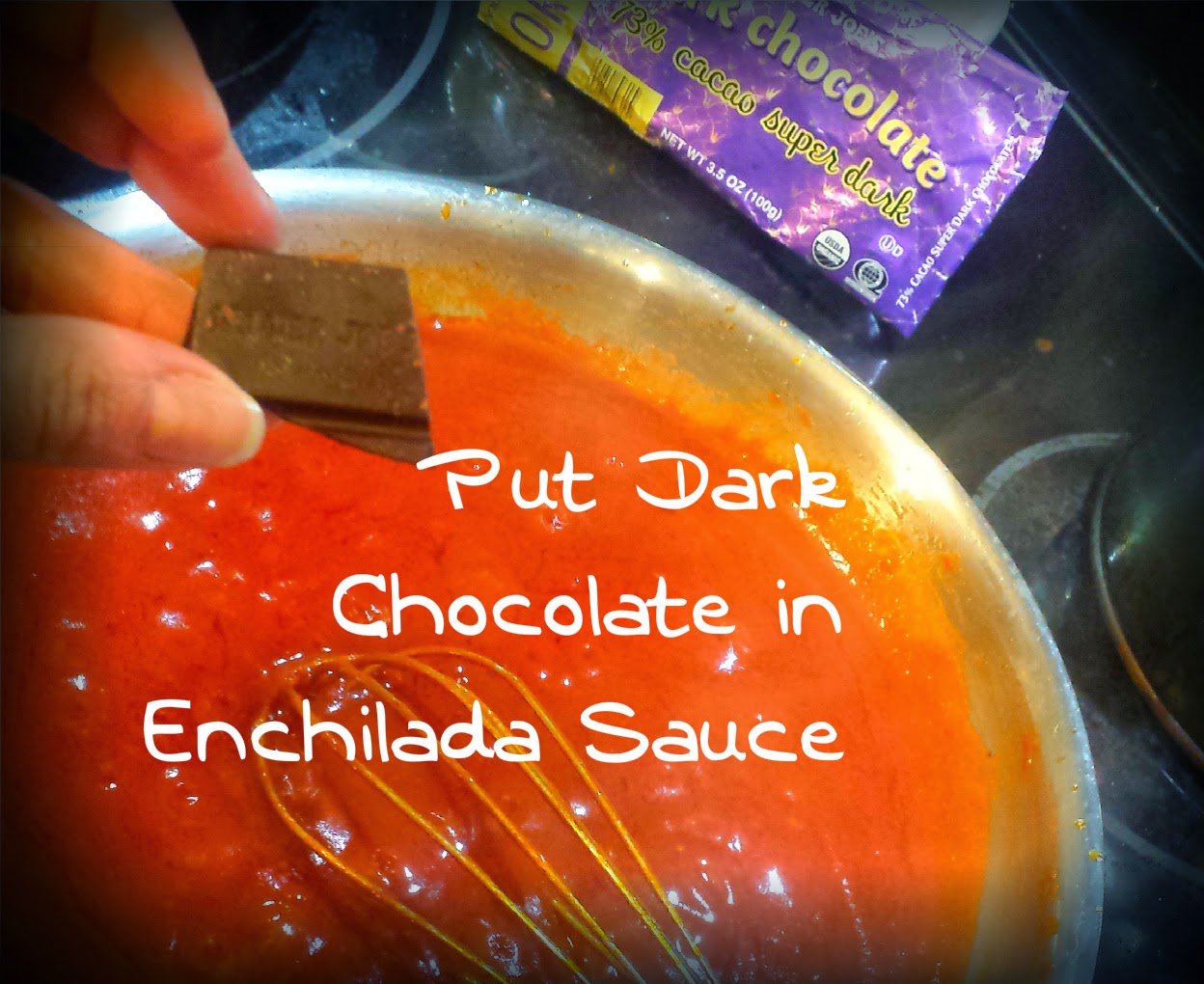 Sports Bras and Aprons Dark Chocolate... Enchilada Sauce!