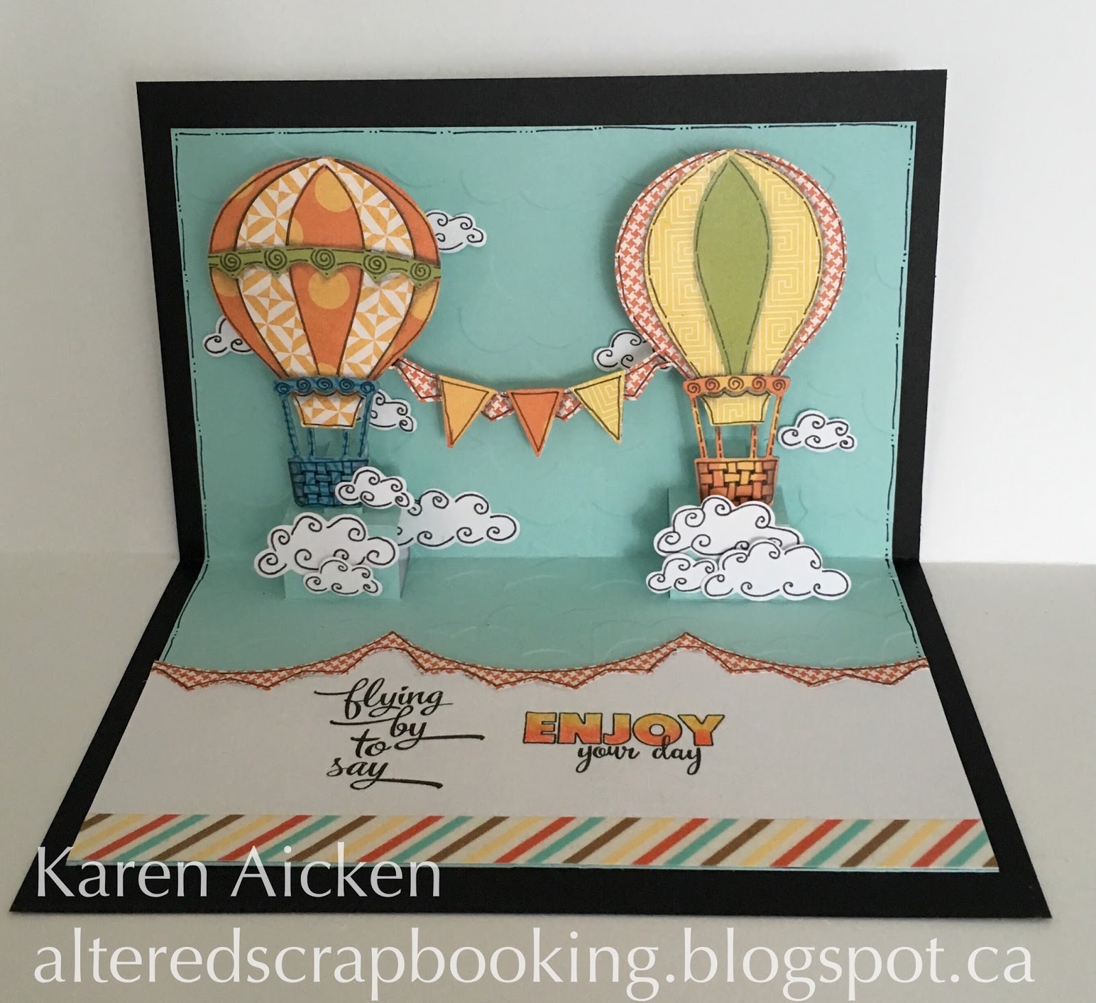 Altered Scrapbooking: Hot Air Balloon Pop-Up Card