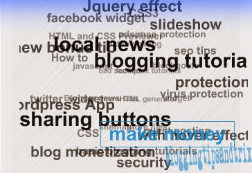 add animated label cloud