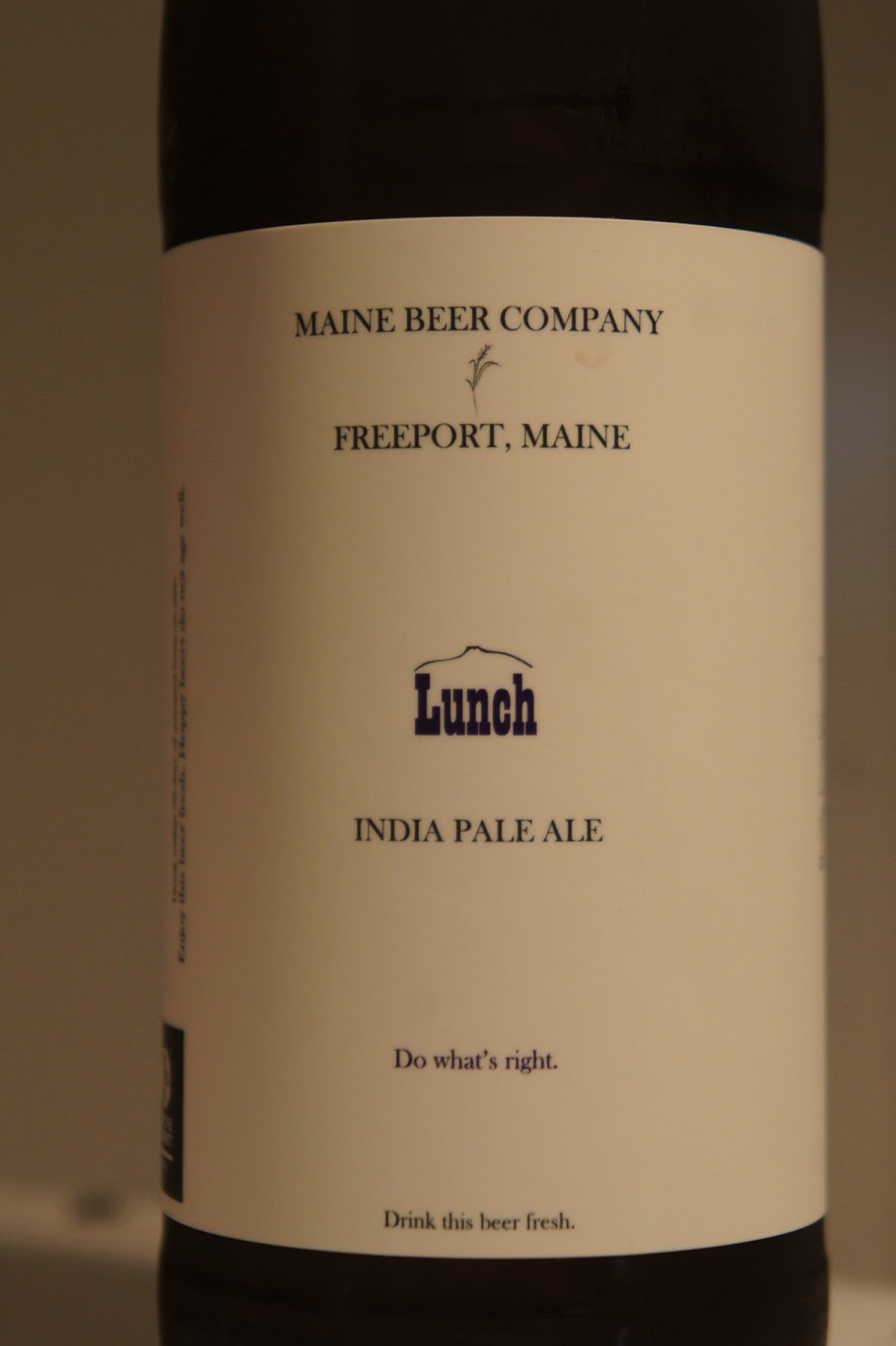 Sip and Puff Maine Beer Company "Lunch" India pale ale