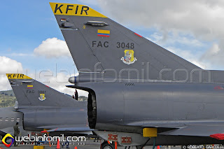 Avión de Combate IAI Kfir C-10 de la Fuerza Aérea Colombiana