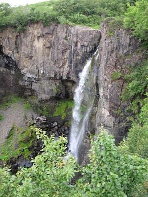 Svartifoss, the amazing waterfall with basalt columns, Iceland