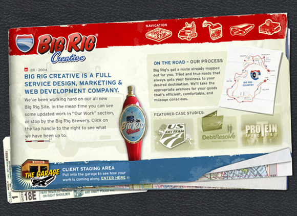 Retro and Vintage Styled Website design