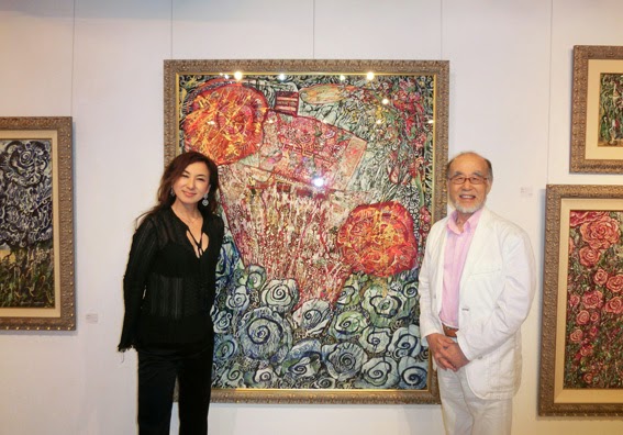 小川修/風の旅人 蜷川有紀 絵画展「薔薇の旅人」へ。