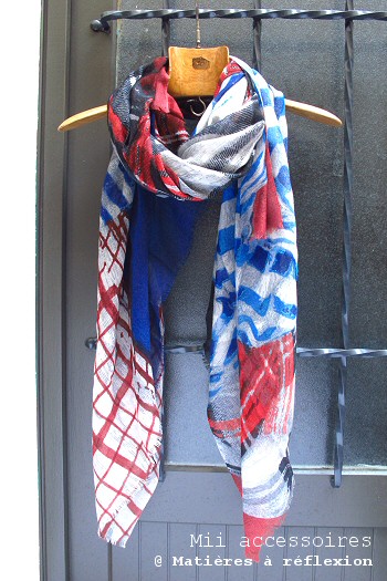 Foulard laine et soie Mii accessoires