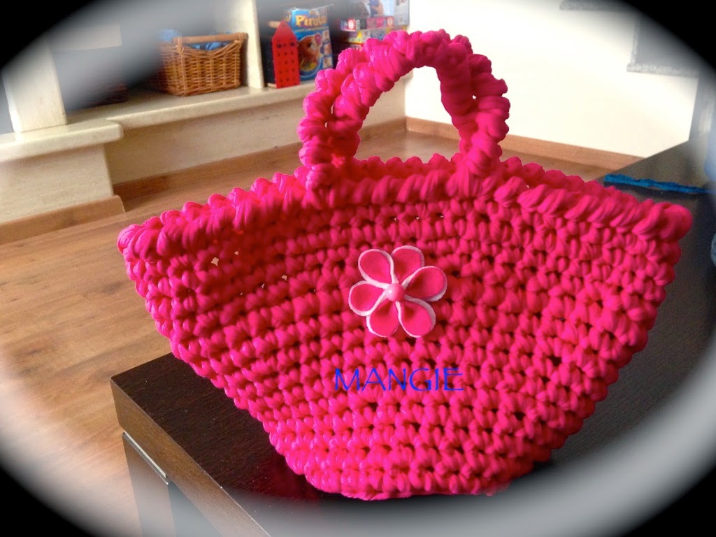 Mini capazo trapillo fucsia Mini capazo trapillo fucsia