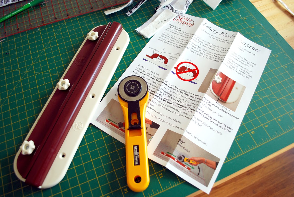 Hope's Quilt Designs New Tool Love Rotary Blade Sharpener Review