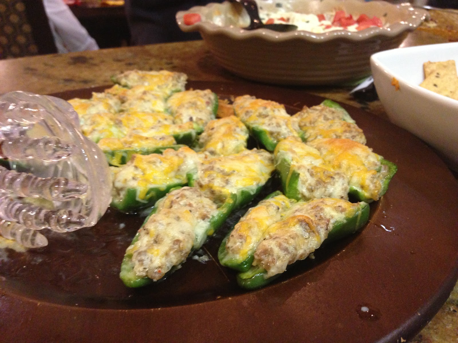 The Pampered Jes Sausage Stuffed Jalapeno Poppers