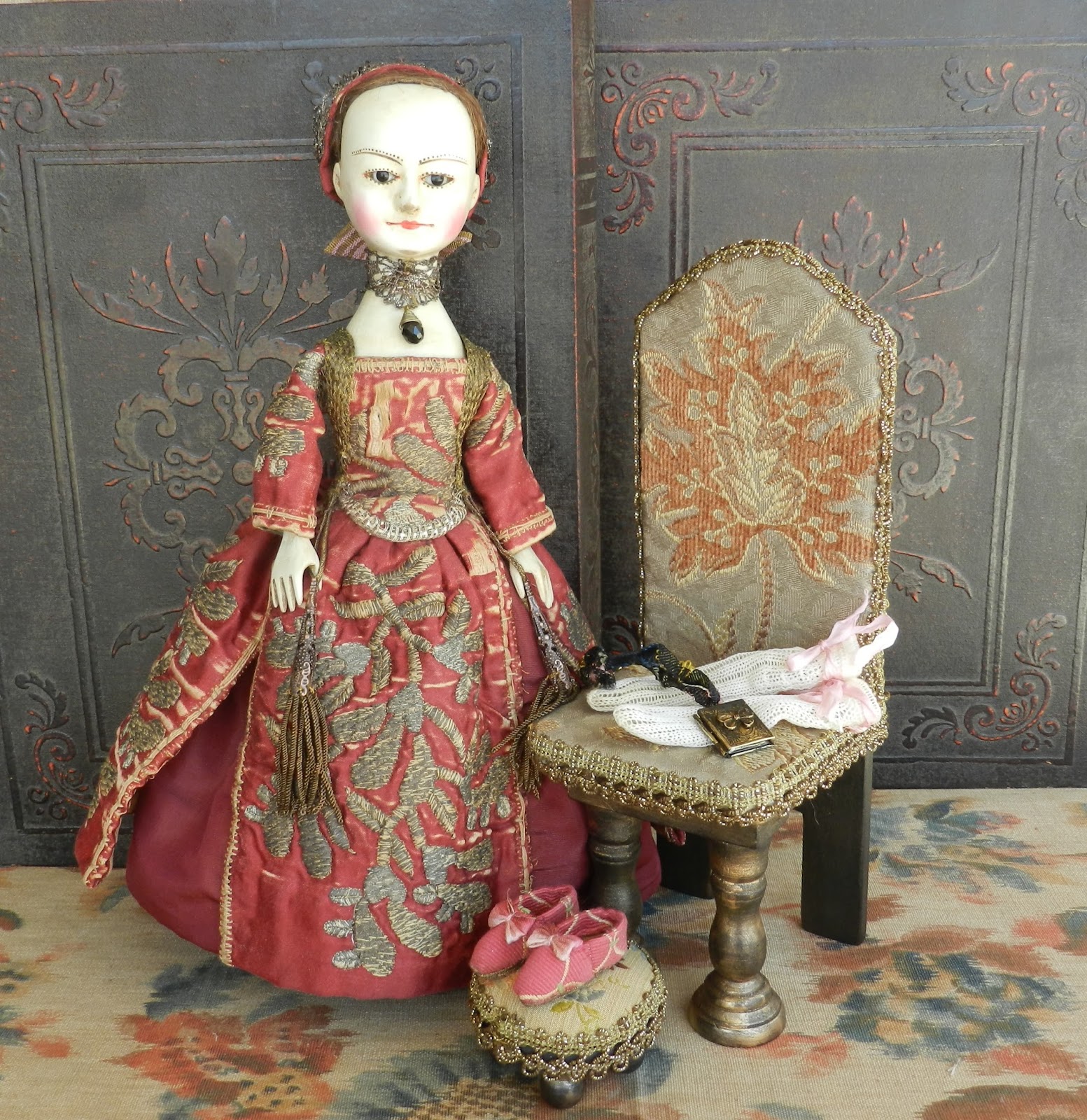 The Old Wooden Sisters Queen Anne doll available for sale