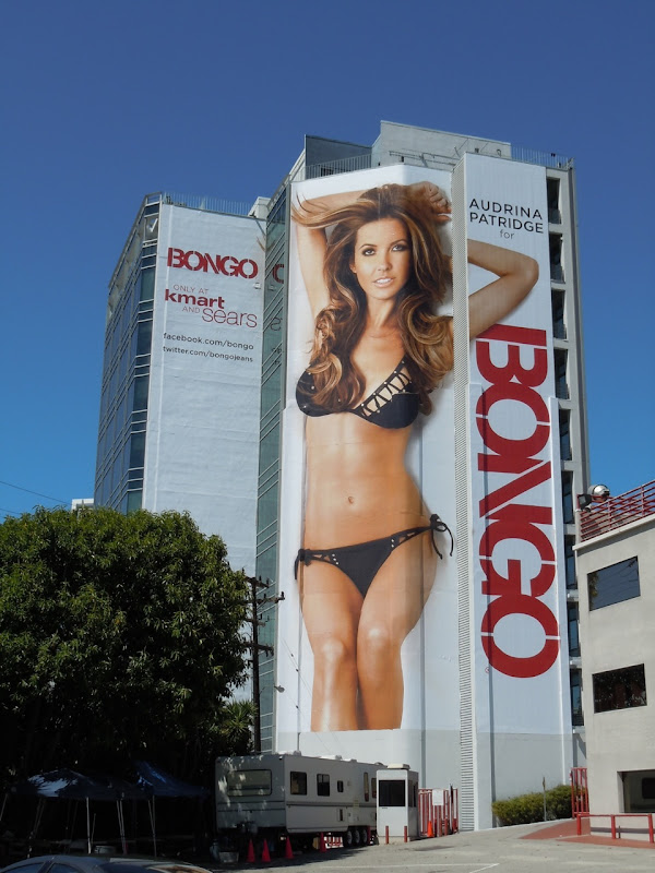 Giant Audrina Patridge bikini billboard
