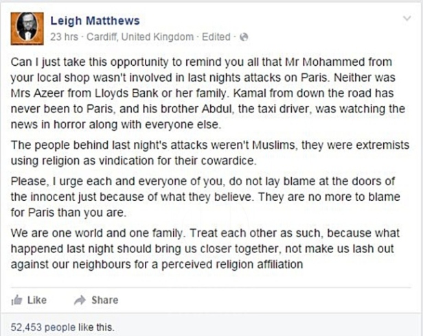 'Jangan Salahkan Umat Islam' Leigh Matthews