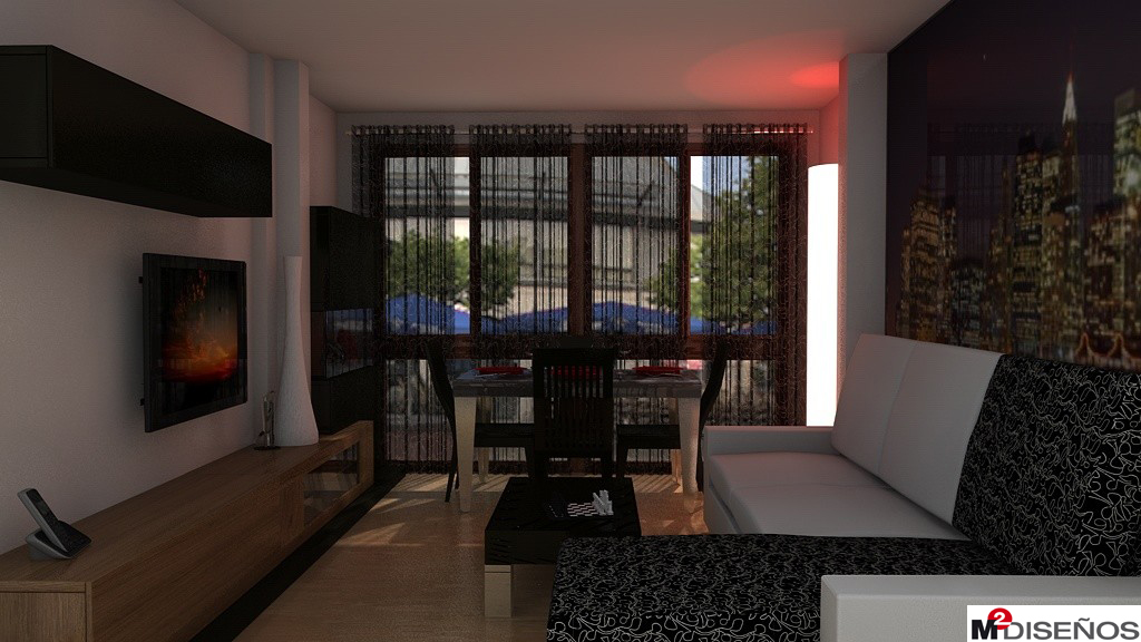 Salón comedor con columna subido el pasado 4 de marzo. Otro acabado